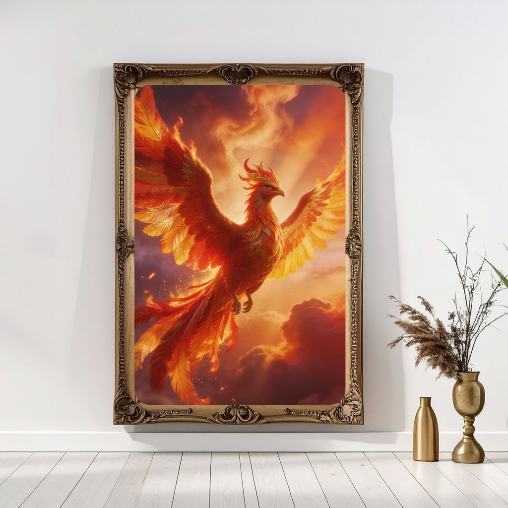 Phoenix of Rebirth|再生の鳳凰アート(A4デジタル)【D002】