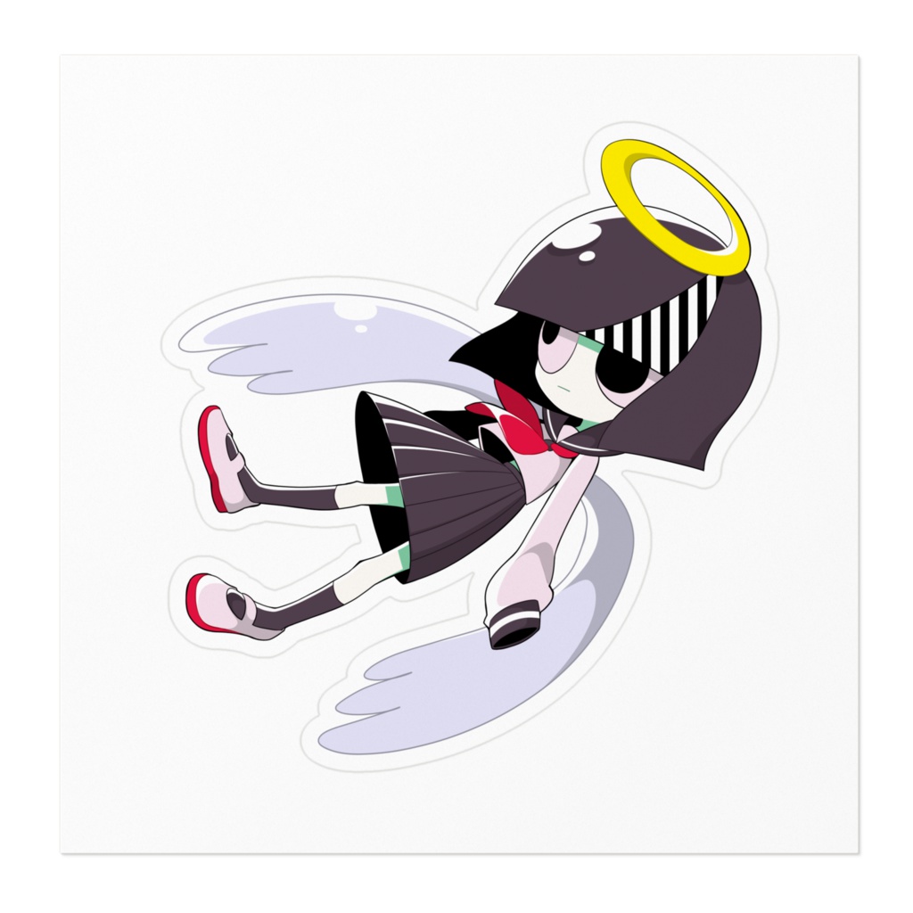 落ちる天使ステッカー