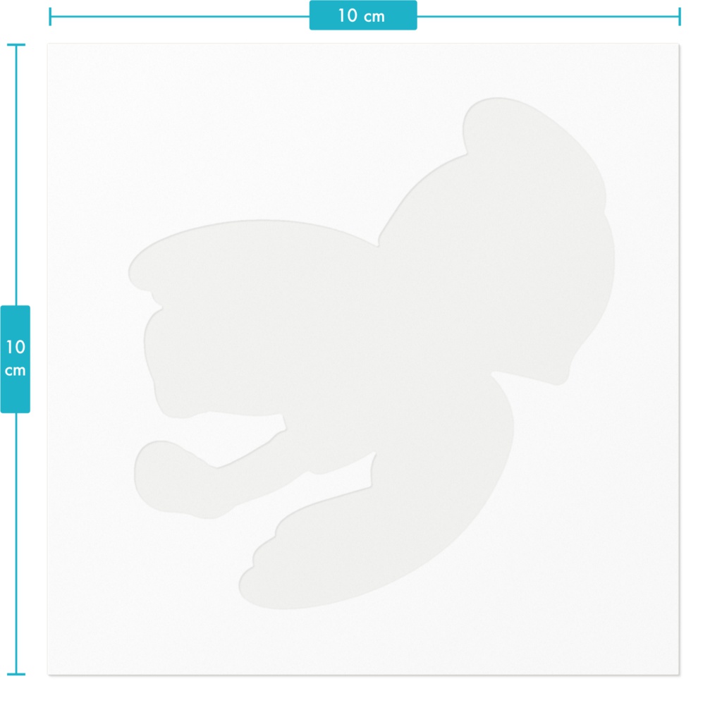 落ちる天使ステッカー