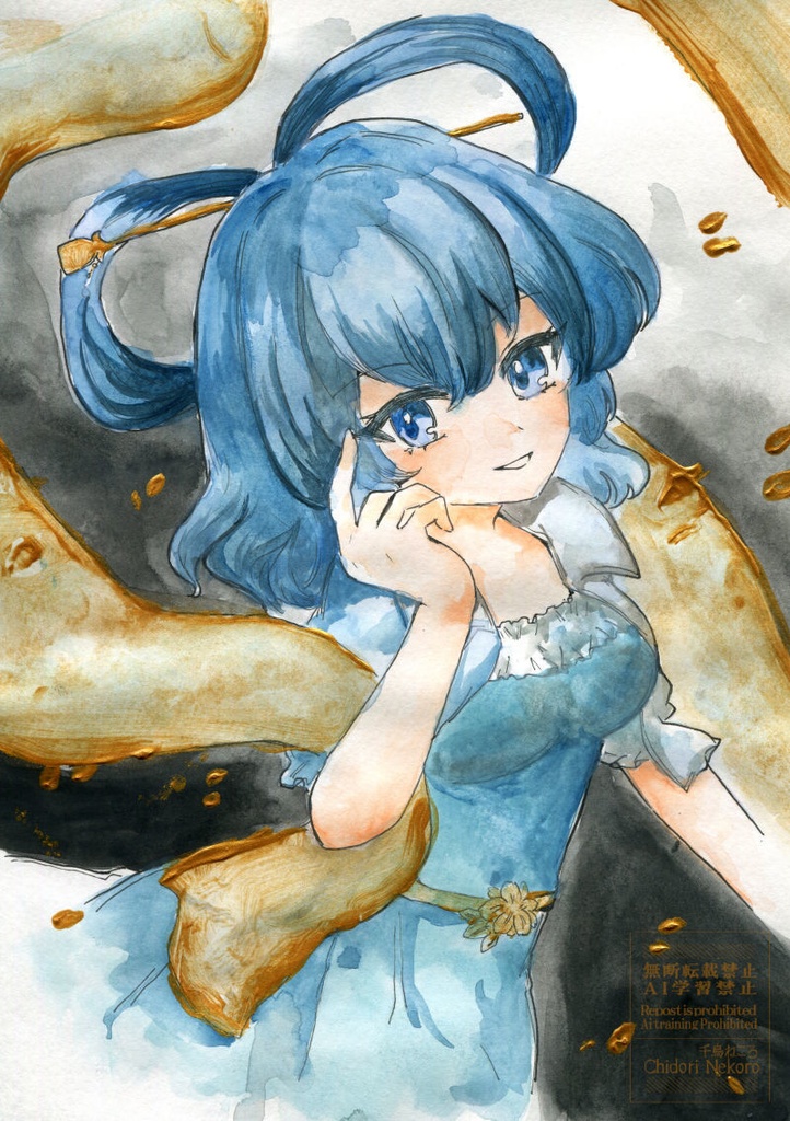 霍青娥◆東方水彩原画（A5サイズ）