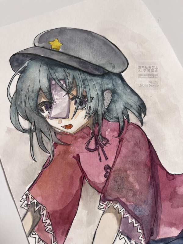 宮古芳香◆東方水彩原画(A5サイズ)