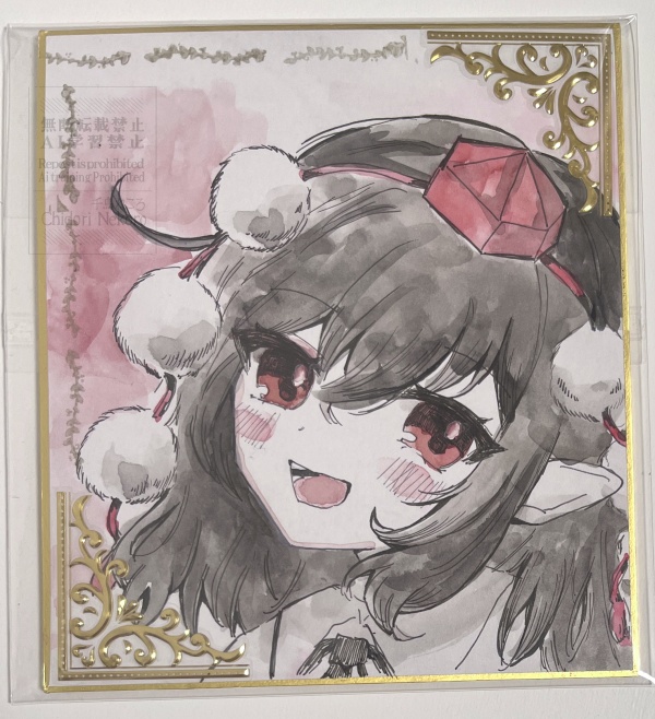 射命丸文◆東方水彩原画（小色紙②）