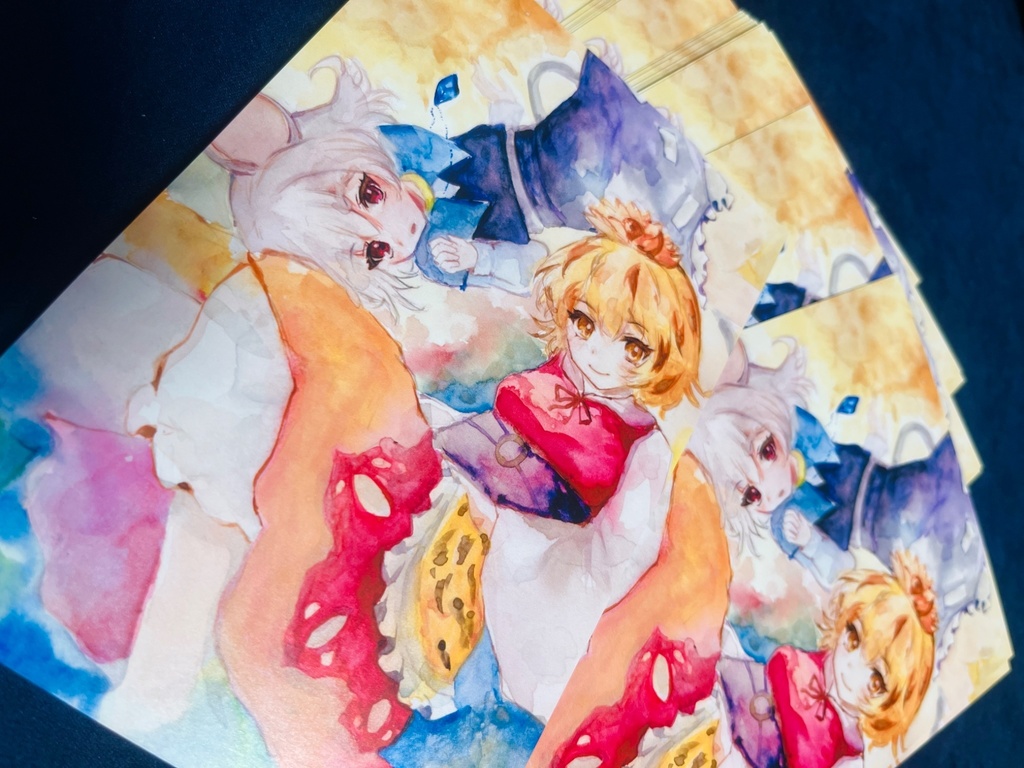 星ナズ水彩絵ポストカード