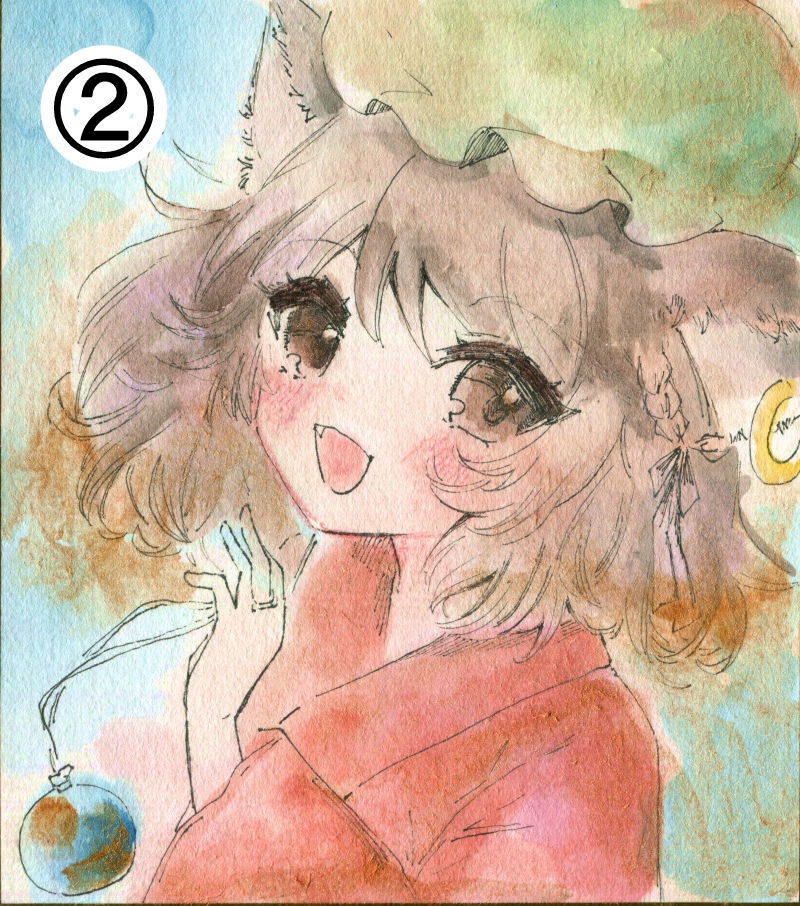 【原画】東方小色紙「浴衣」