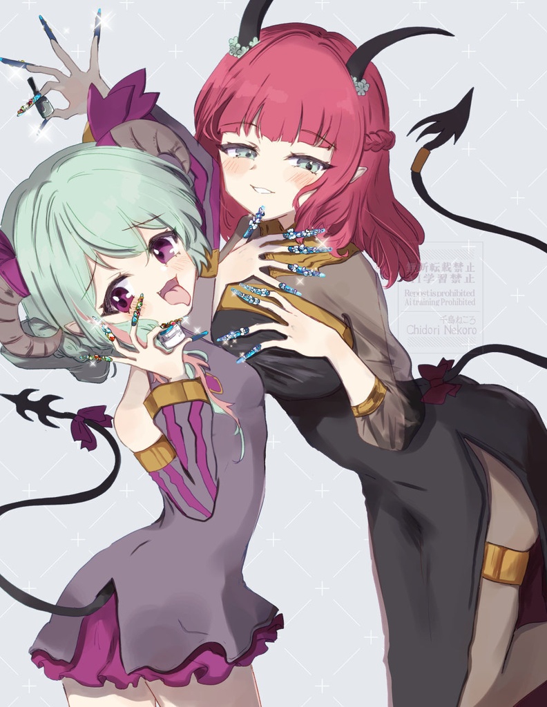 【未結合psdデータ】オリキャラ イラストメイキング