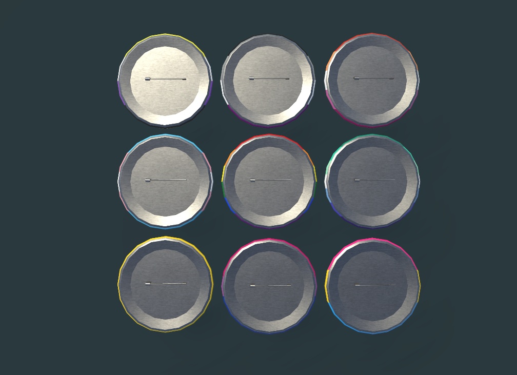 |Pride Buttons| |VRC| |Unity Package|