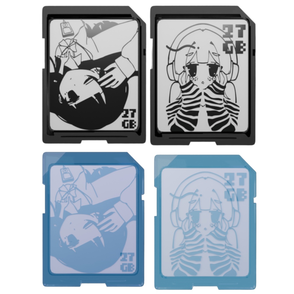 【オリジナル】SDカード風アクリルキーホルダー