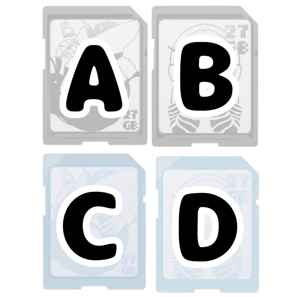 【オリジナル】SDカード風アクリルキーホルダー