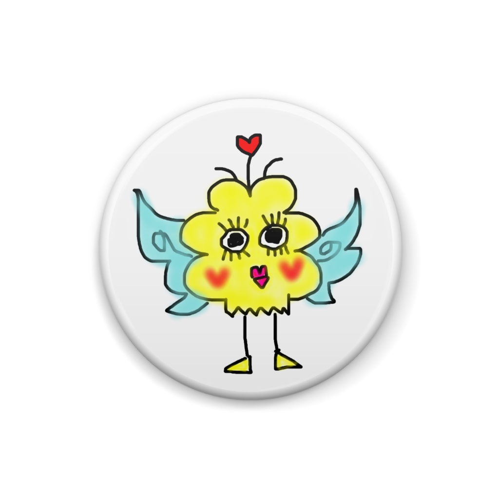 ピヨ子さんの缶バッジ