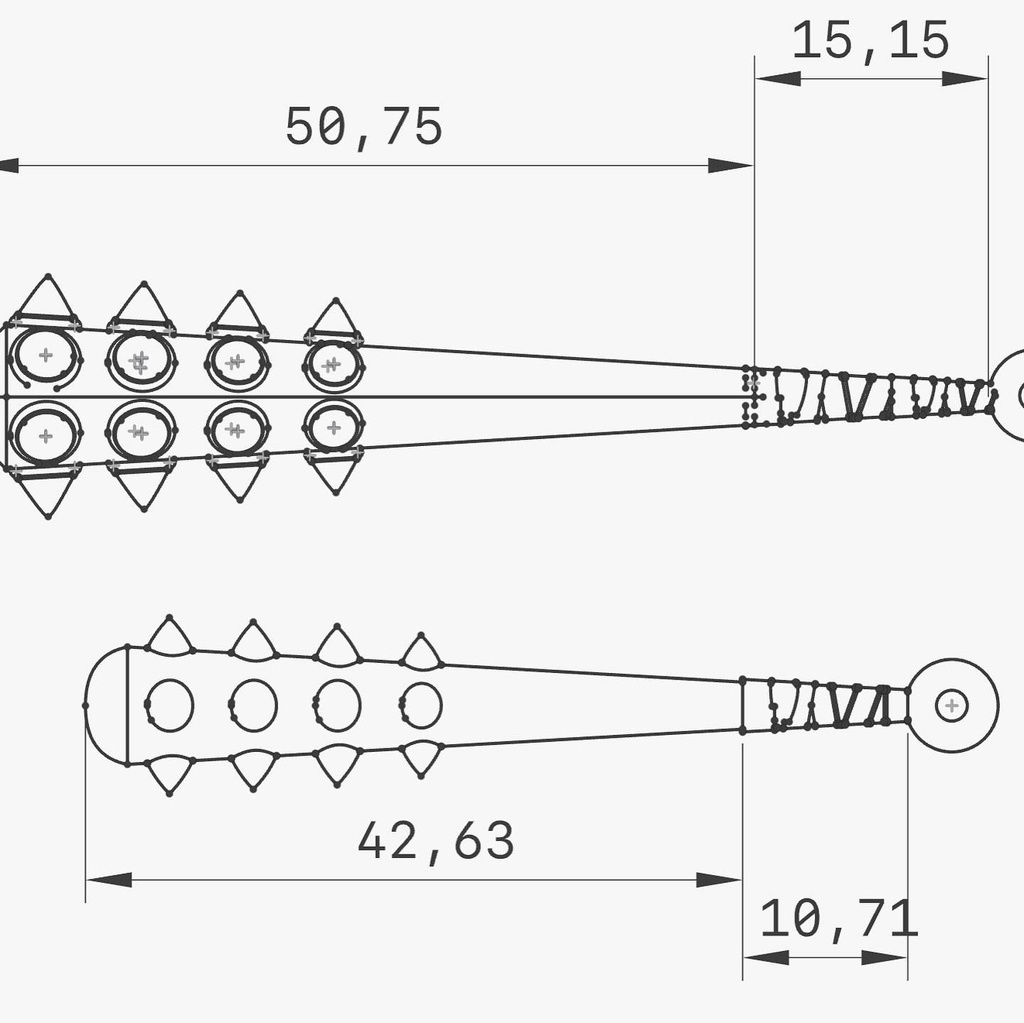 1/12 金棒(角)(丸)セット