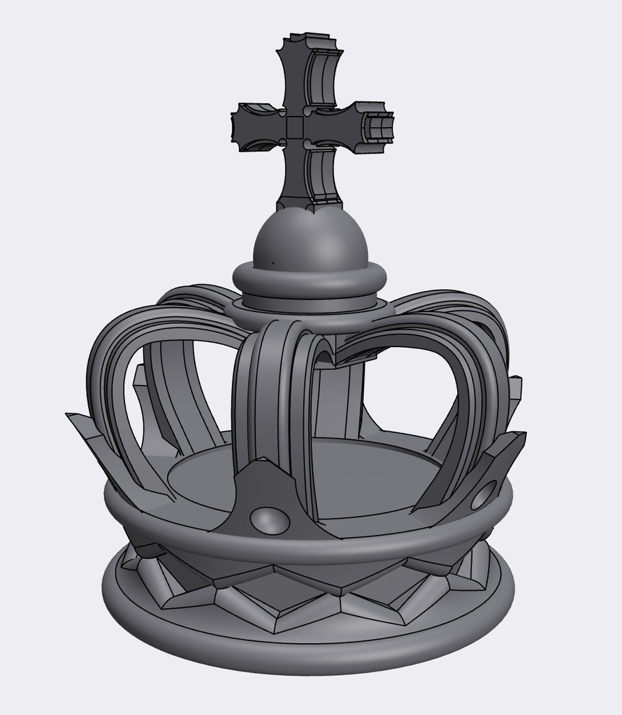 【未塗装】ミニサイズ王冠 4サイズ フィギュア等に