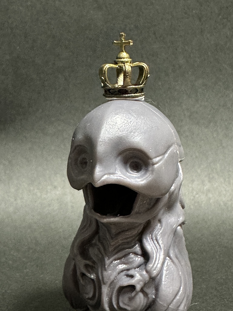 【未塗装】ミニサイズ王冠 4サイズ フィギュア等に