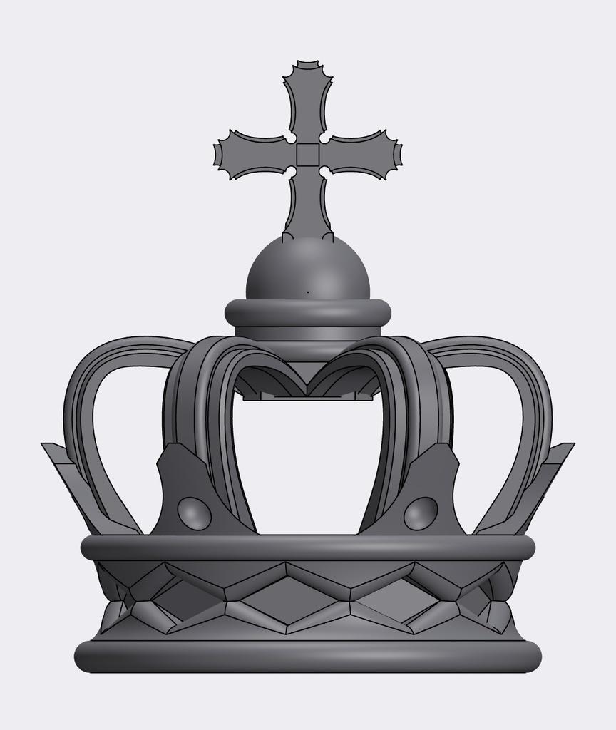 【未塗装】ミニサイズ王冠 4サイズ フィギュア等に