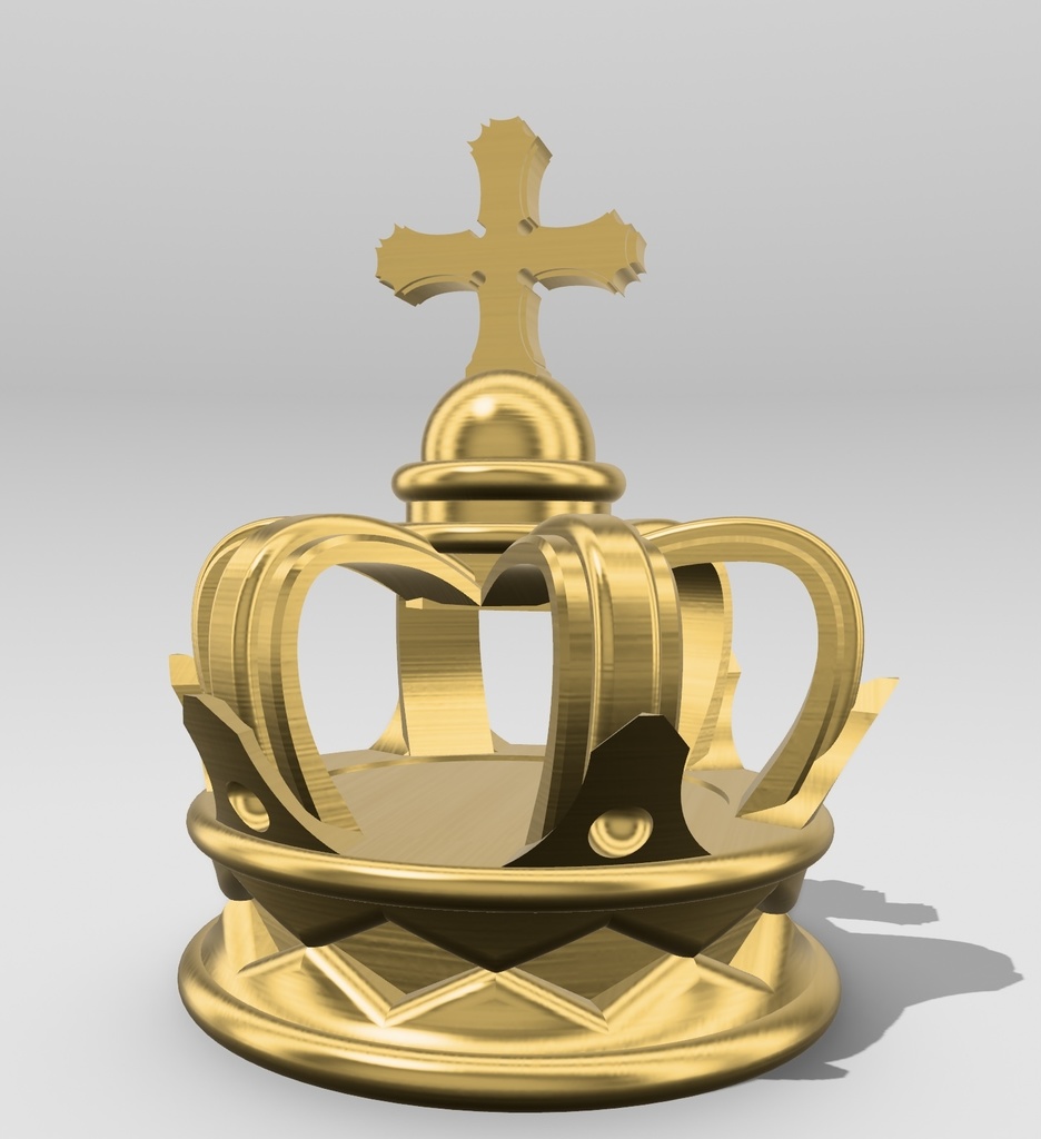 【未塗装】ミニサイズ王冠 4サイズ フィギュア等に