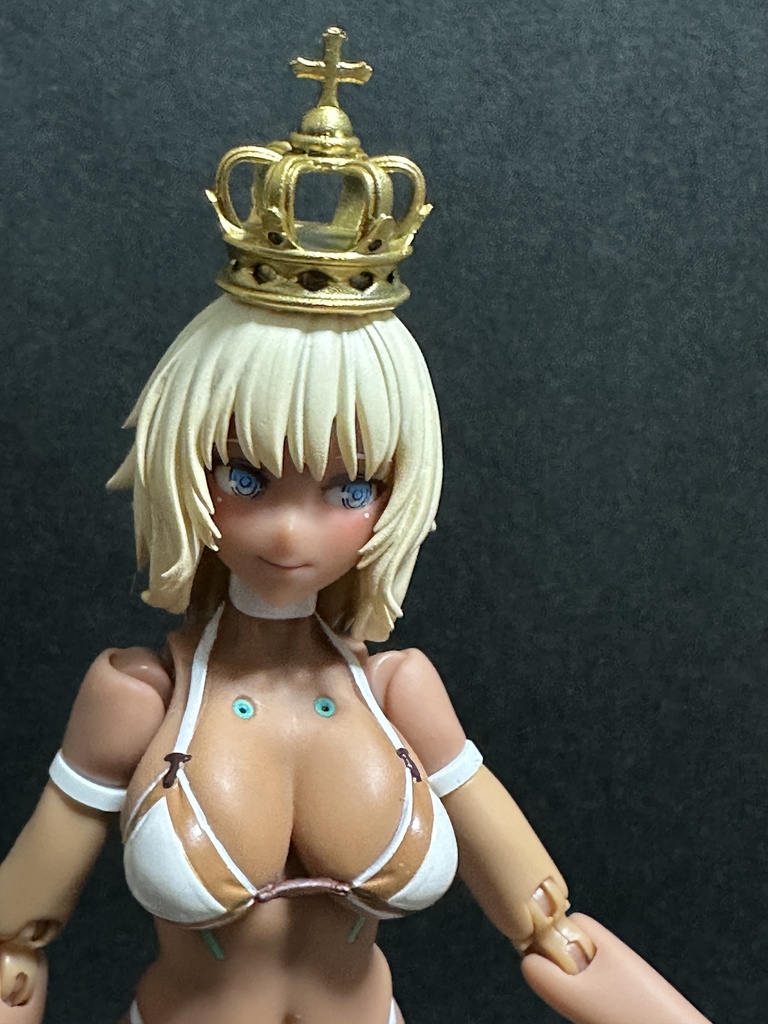 【未塗装】ミニサイズ王冠 4サイズ フィギュア等に