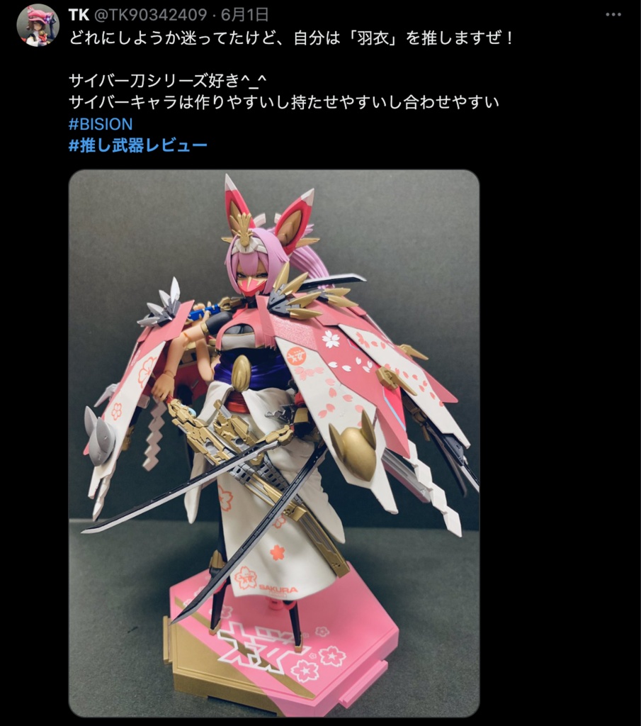 【フルセット】帯刀ユニット『羽衣』左右&サイバー刀