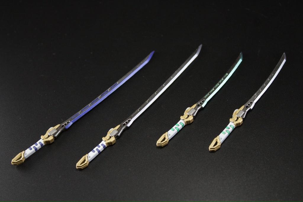 【フルセット】帯刀ユニット『羽衣』左右&サイバー刀