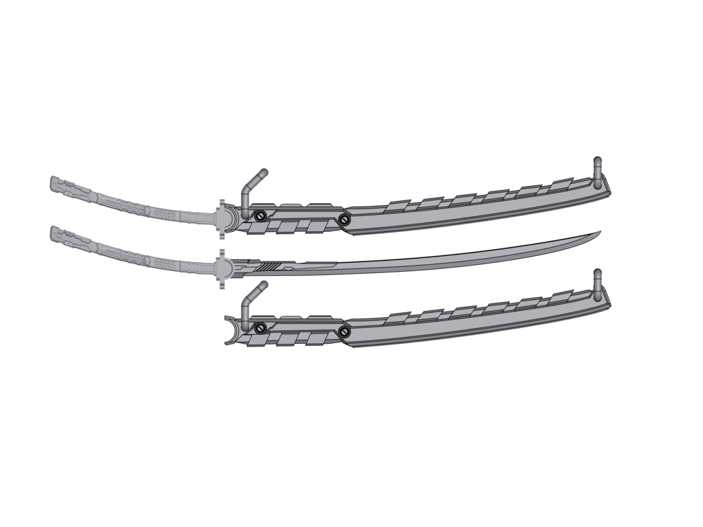 サイバー長刀「スメラギ」フィギュア用3Dプリントキット