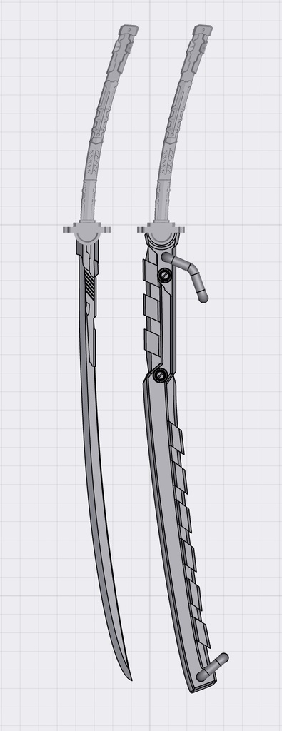 サイバー長刀「スメラギ」フィギュア用3Dプリントキット