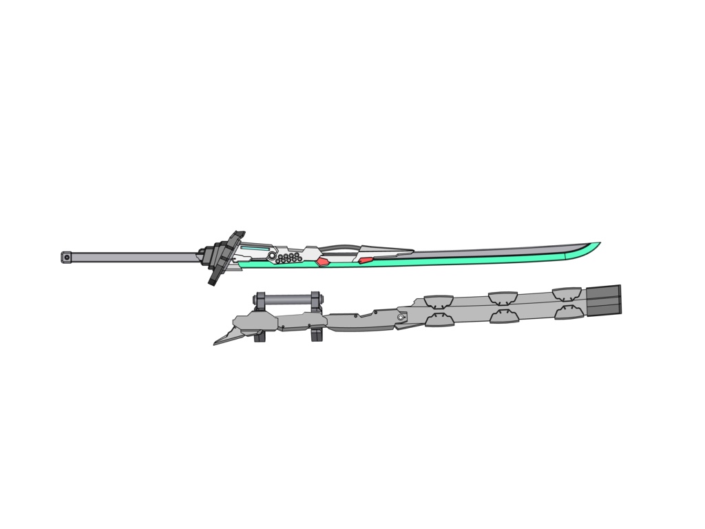 1/12 サイバー大太刀『枝垂れ血桜』