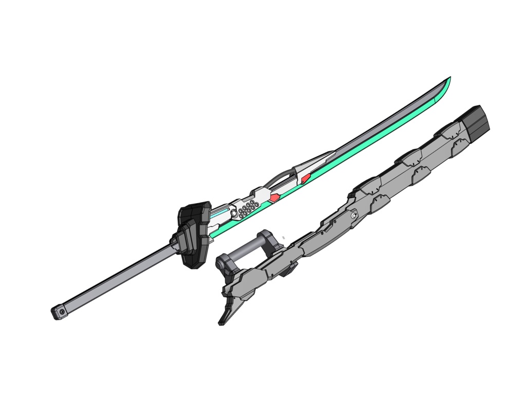 1/12 サイバー大太刀『枝垂れ血桜』