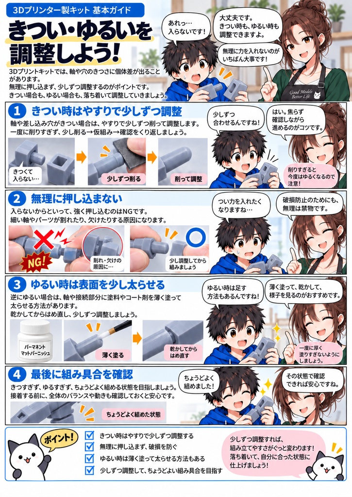 3Dプリンター製キット基本ガイド