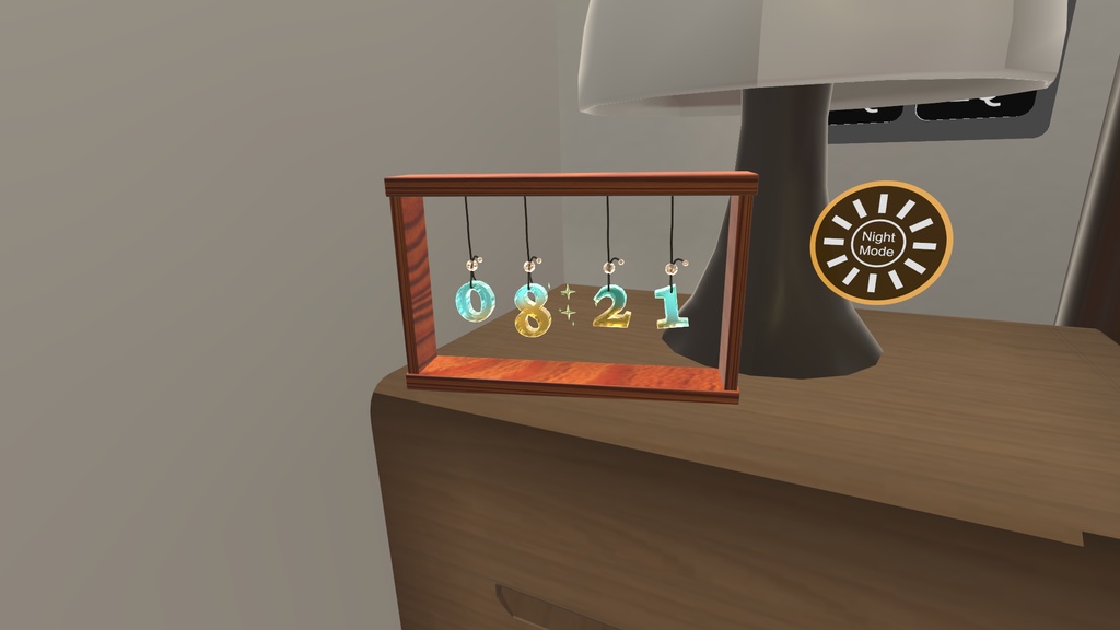 【無料】【VRChat想定】Gem Clock