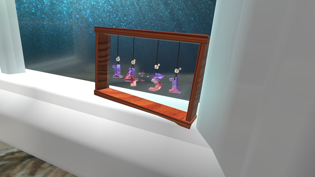 【無料】【VRChat想定】Gem Clock