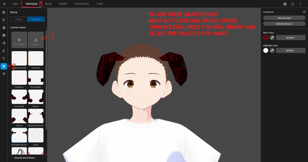 Horns Pack 1 from Vroid