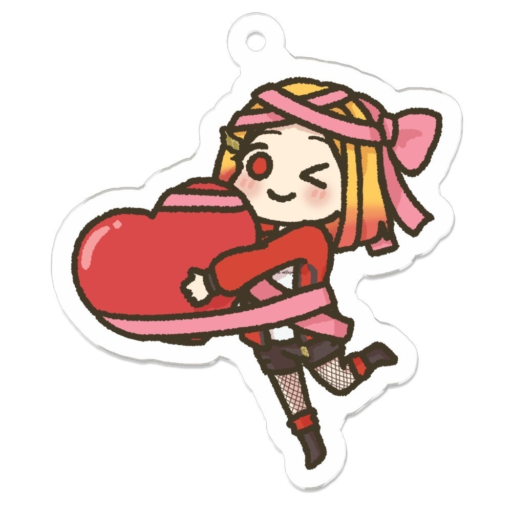 バレンタイン★アクリルキーホルダー 50mm×50mm