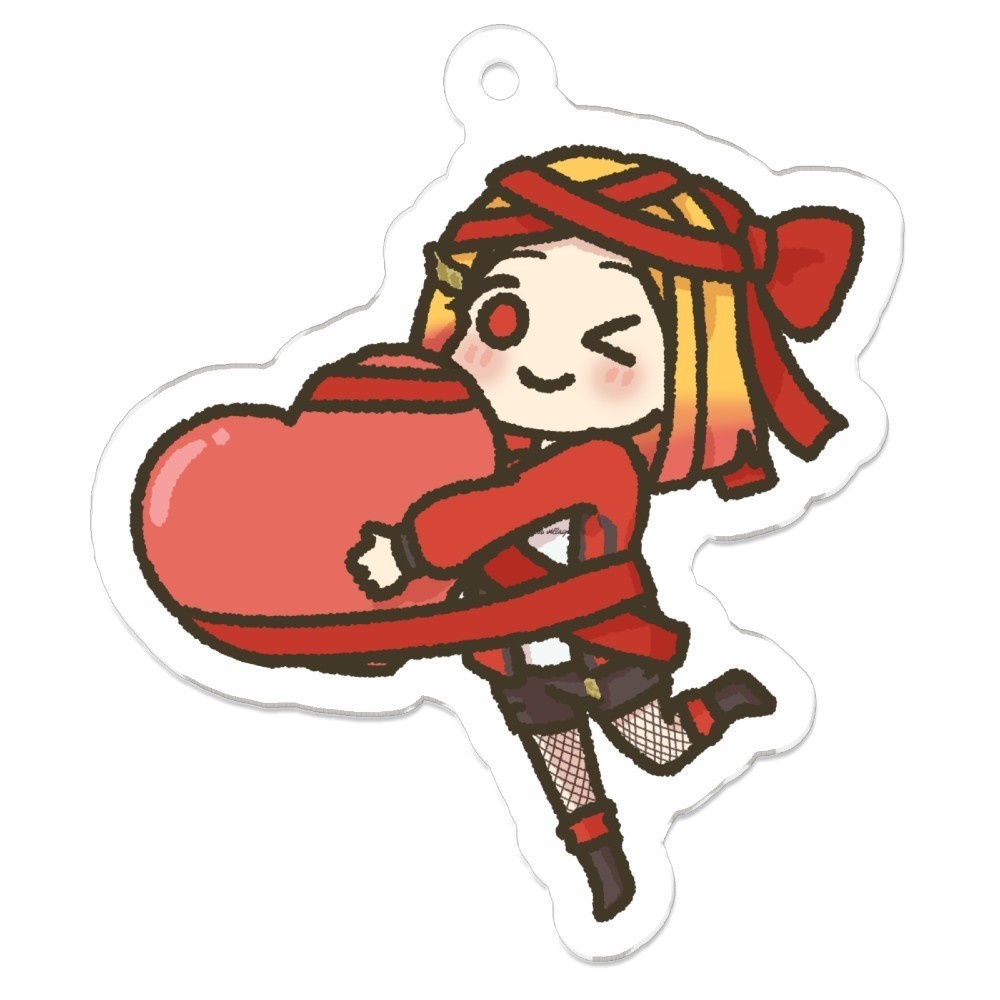 バレンタイン★アクリルキーホルダー 50mm×50mm