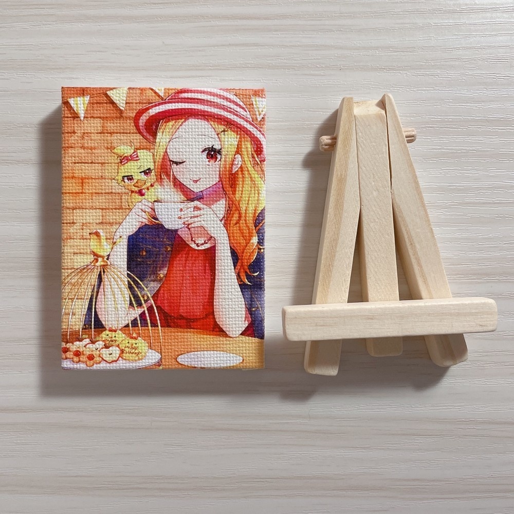 ミニキャンバス (イーゼル付き)