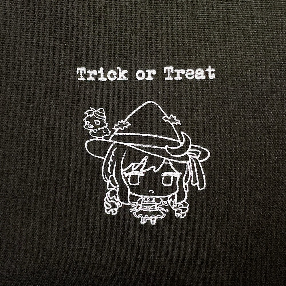 ハロウィン★ブラック巾着 Mサイズ