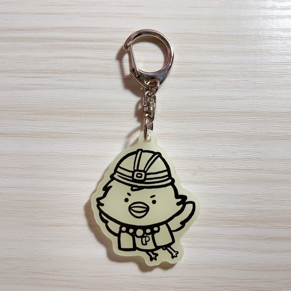 蓄光アクリルキーホルダー 50mm【能登半島支援に寄付】