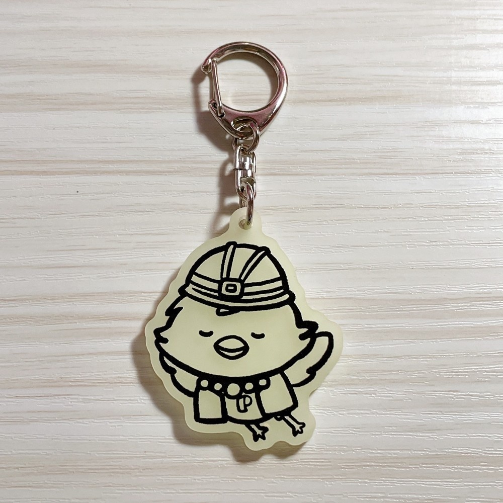 蓄光アクリルキーホルダー 50mm【能登半島支援に寄付】