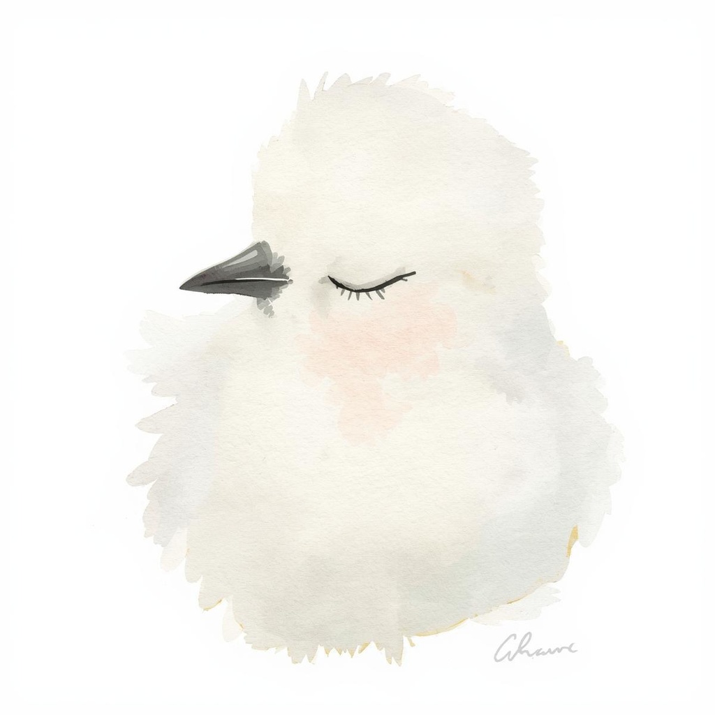 水彩画風*白文鳥の可愛いクリップアート10種類セット(PNG透過)