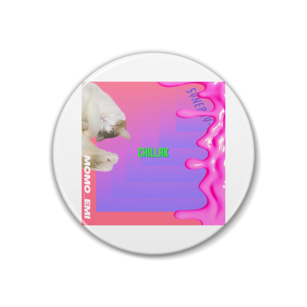 momo_emi 缶バッジ　MOMOエビ寝