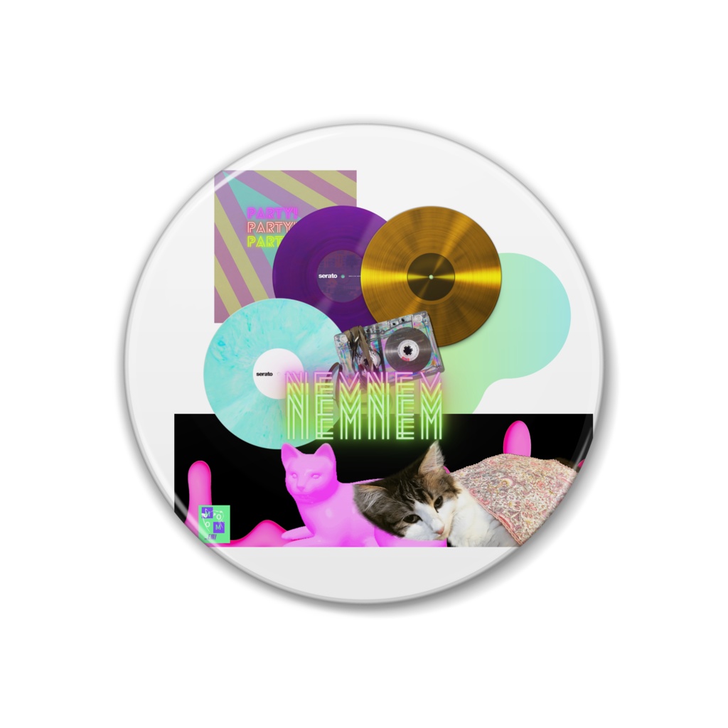 momo_emi ねむねむMOMO缶バッジ