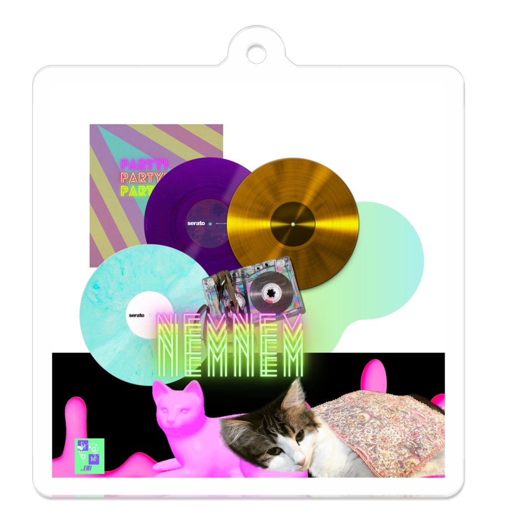 momo_emi ねむねむMOMOアクリルキーホルダー