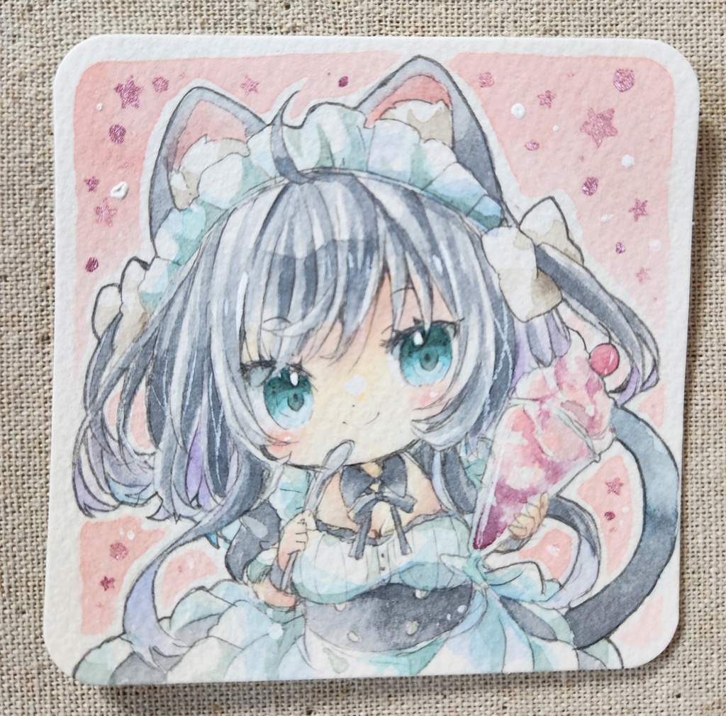 イラスト原画:黒猫メイドちゃん