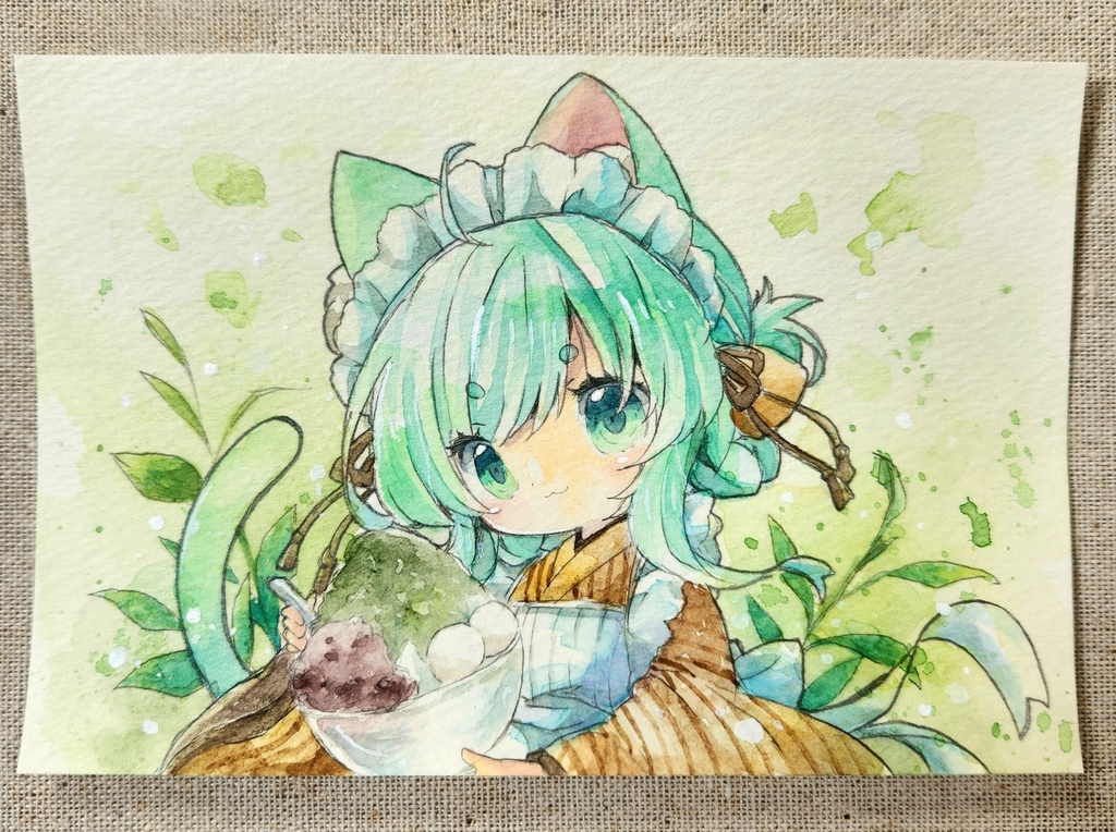 イラスト原画:猫耳メイドちゃん