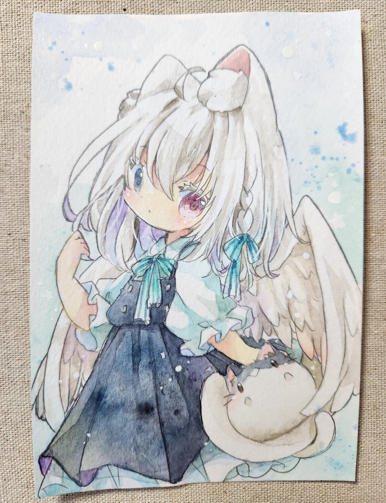 イラスト原画:夜(創作っこ)