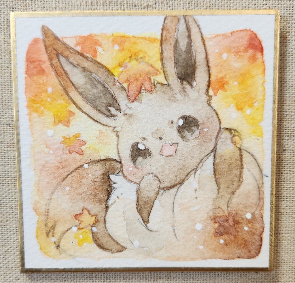 ポケモン豆色紙:イーブイ
