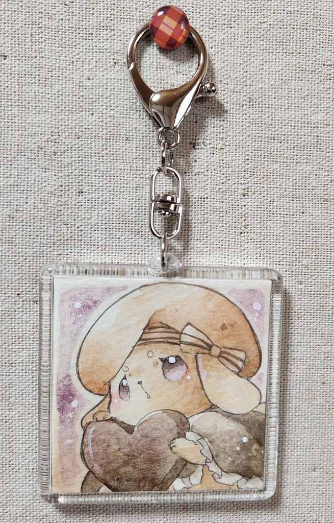 原画キーホルダー:ちょこうさぎ