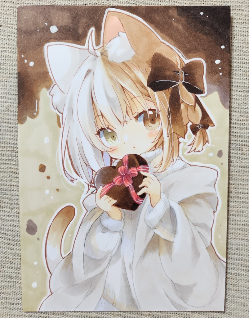 イラスト原画:バレンタイン猫耳ちゃん