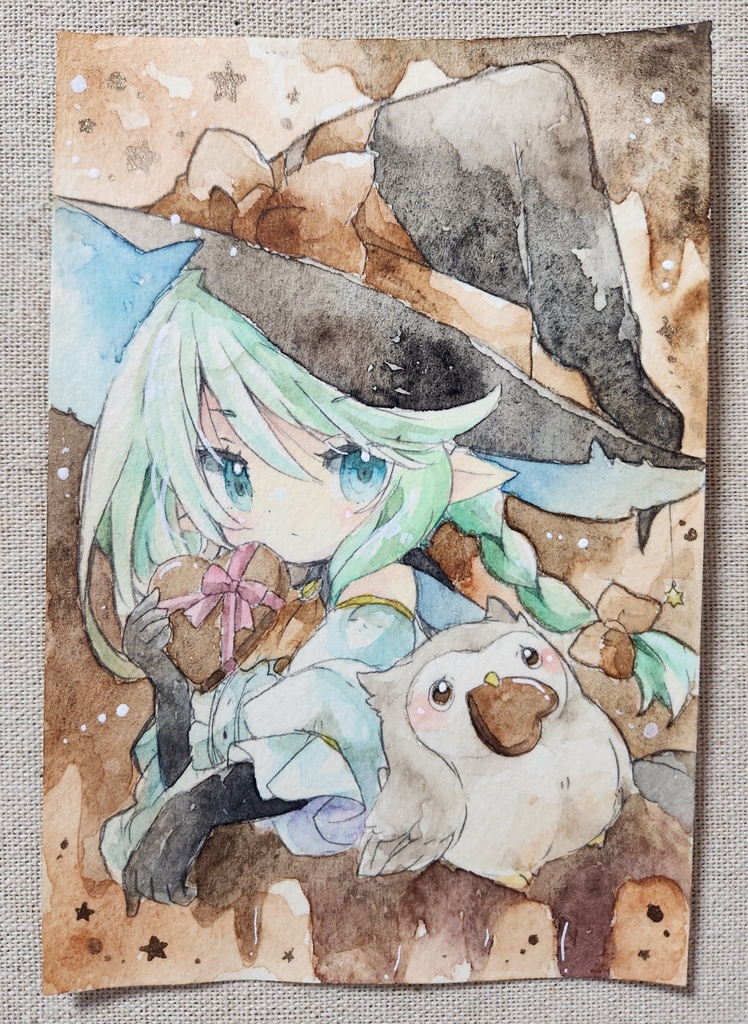 イラスト原画:魔女っ娘