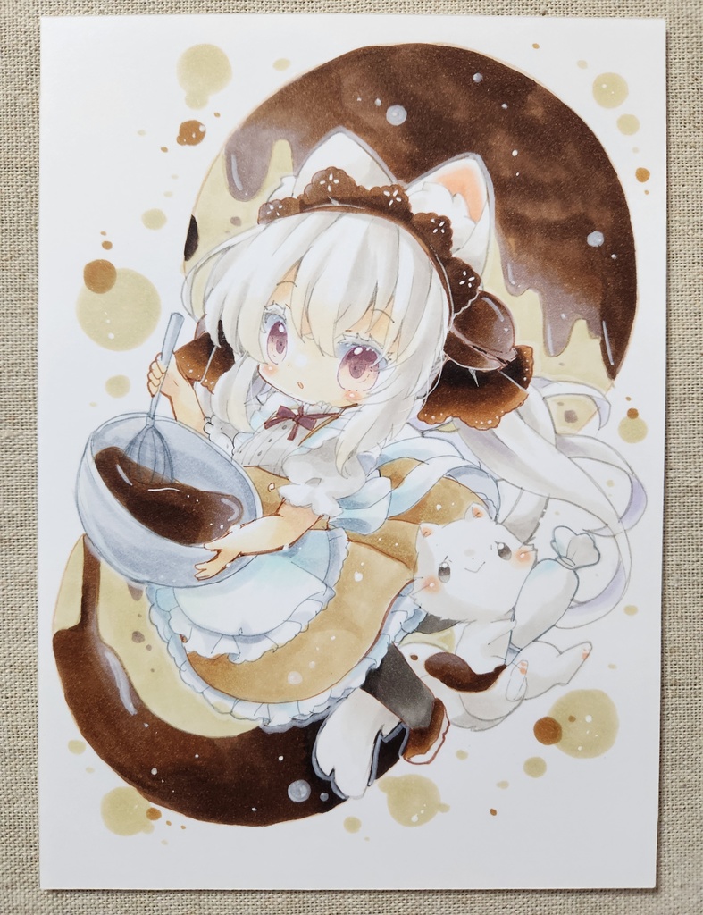 イラスト原画:チョコ白猫ちゃん