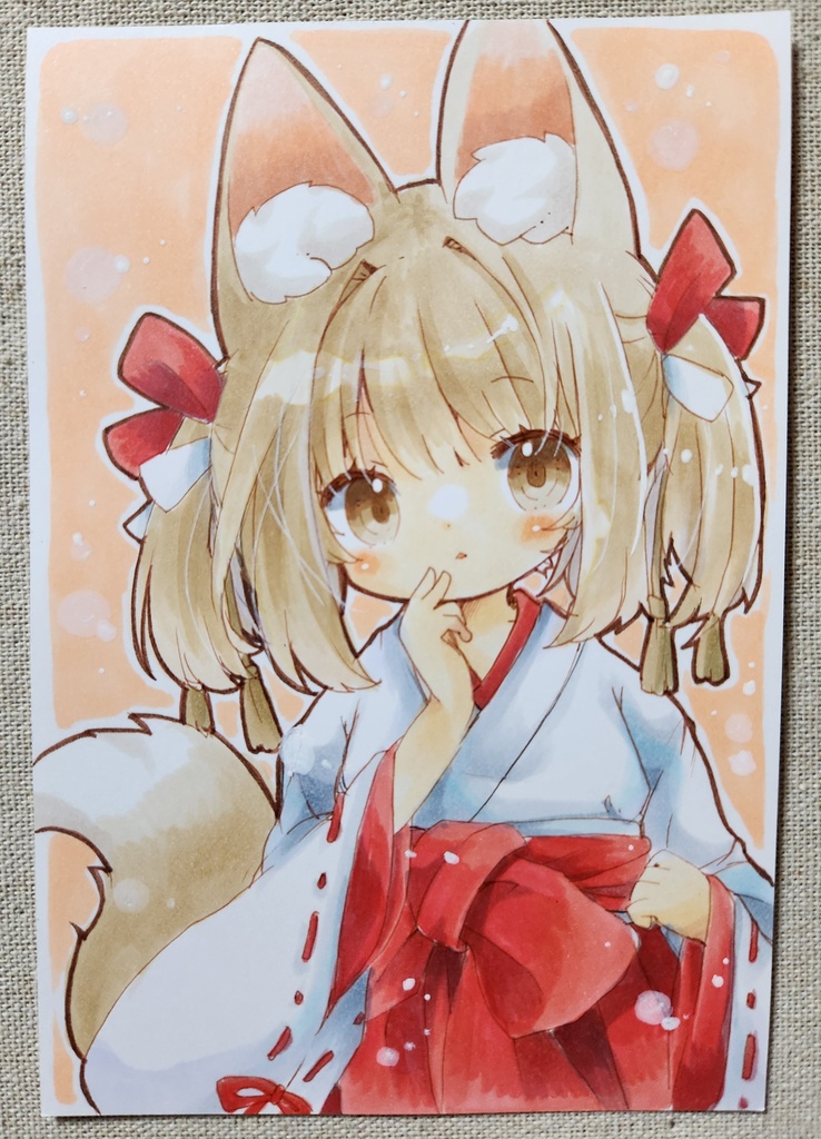 イラスト原画:狐ちゃん3