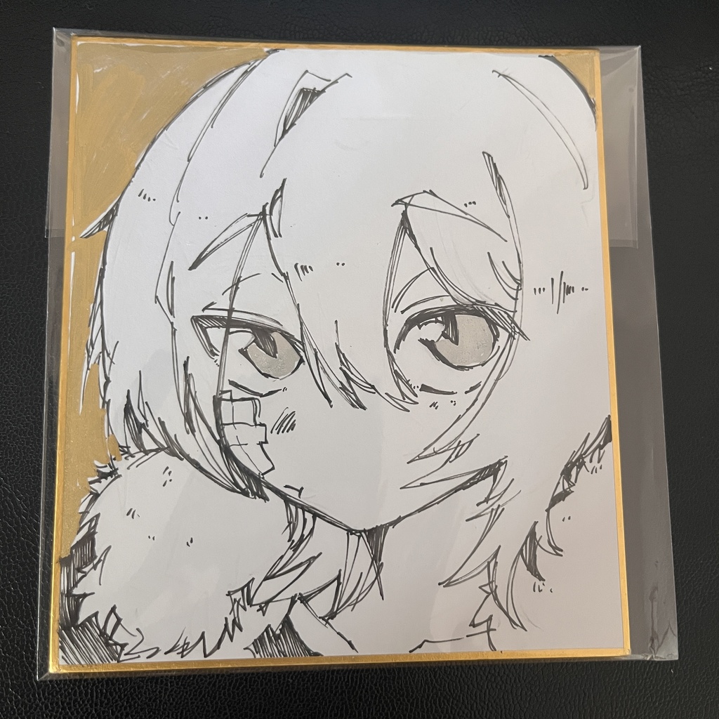 【一点モノ】ウルフ少女  直筆イラスト 