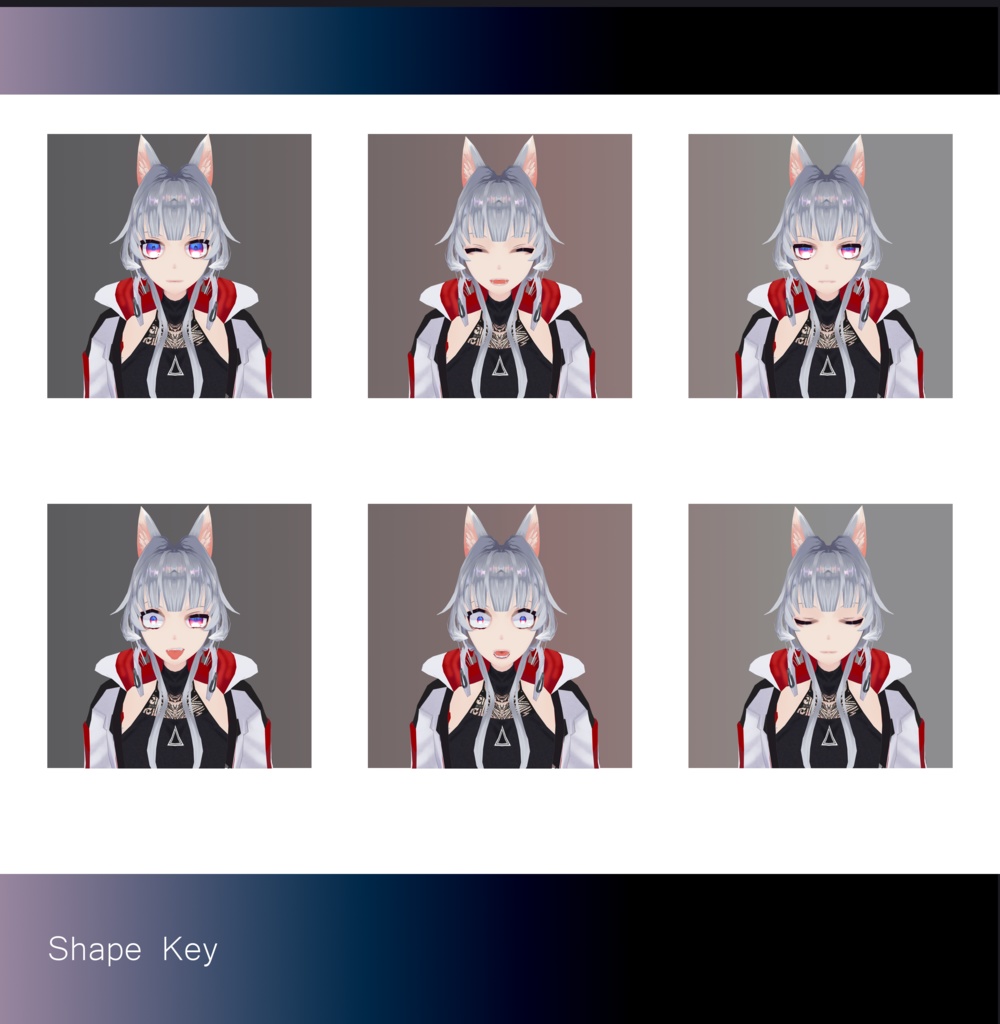 【Vrchat向けアバター】Fen(フェン)【リメイク】